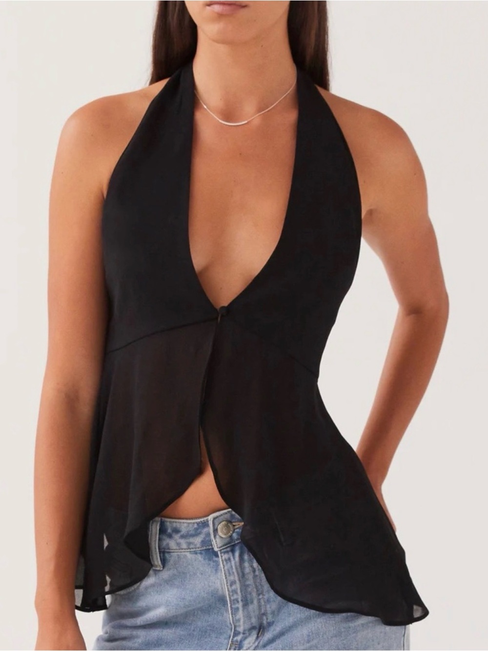 NEW Peppermayo Black Halter Neck Top - NWT